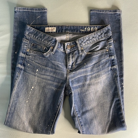 GAP - paint splatter distressed skinny - 25 - Picture 2 of 2